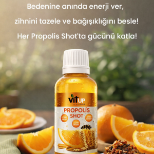 PROPOLİS SHOT Çinko D3 C Vitamini 10 Adet 50 ML (CAM ŞİŞELİ)